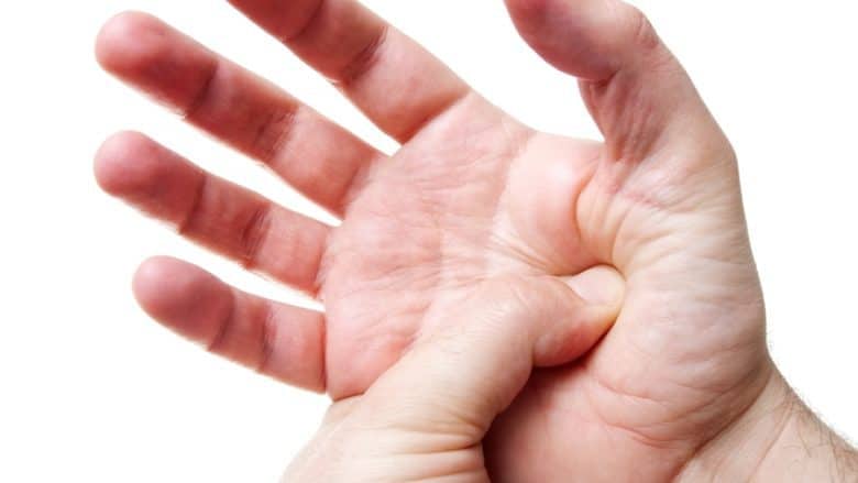 Acupressure hand palm
